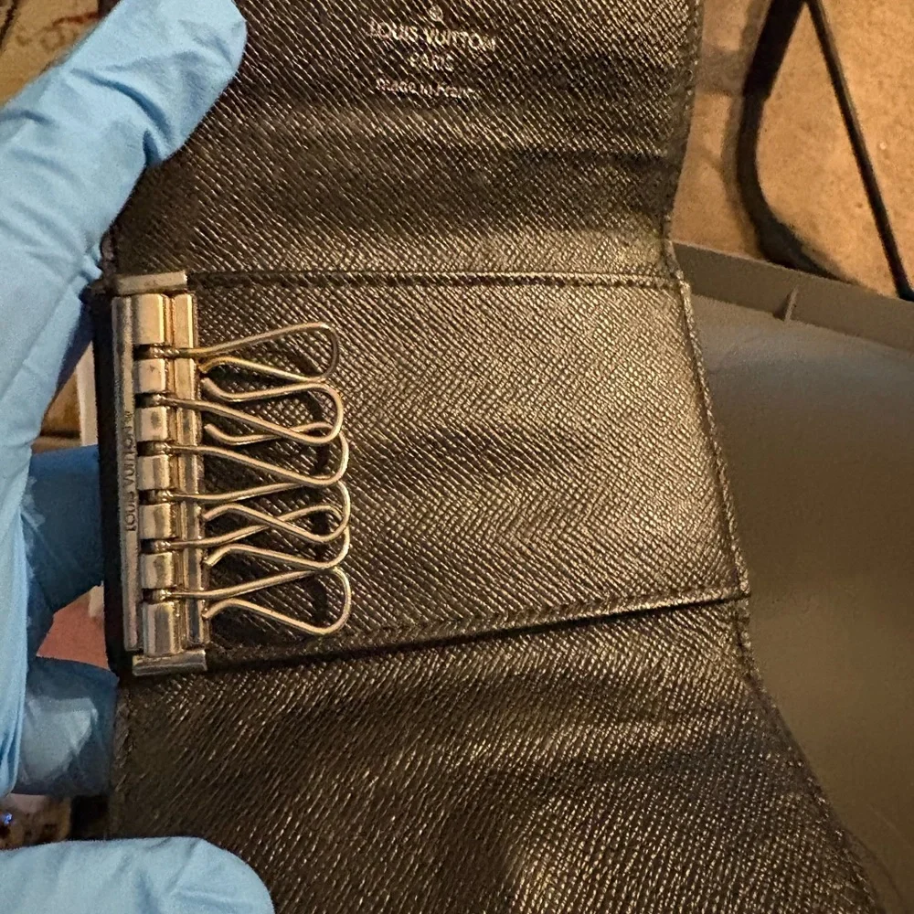 Louis Vuitton Damier‎ ebene key ring